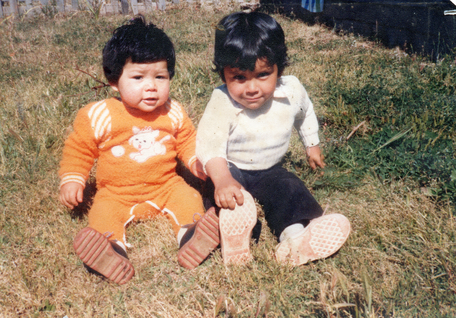 Enzo Godoy junto a su primo Cristian Enzo Godoy junto a su primo Cristian