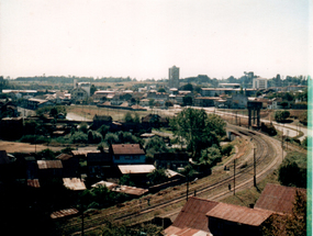 Vista entrada sur antigua estación de ferrocarriles
