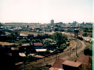 Vista entrada sur antigua estación de ferrocarriles