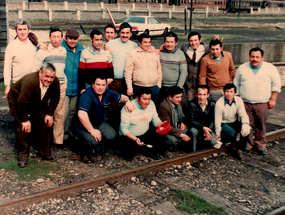 Trabajadores ferroviarios