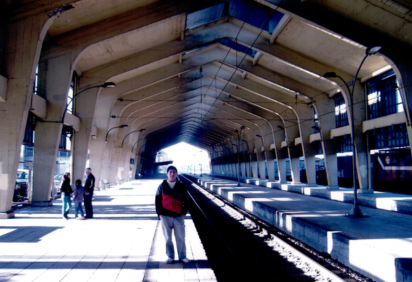 Jonathan en la estación