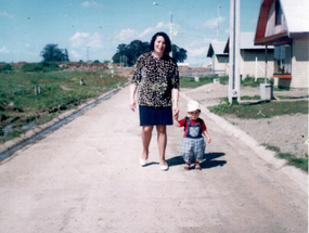 En Mirasur con mi hijo