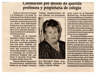 Destacada Docente Limachina