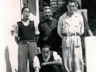 Foto de mi padre, tío, abuelo y padrino de mi hermana Marcela
