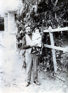 Mi abuelo con la tía Julia Quezada