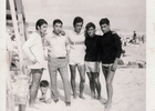 En la playa
