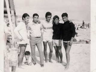 En la playa