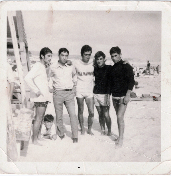 En la playa