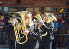 Instrumentos de viento y de contracanto de la banda Esmeralda