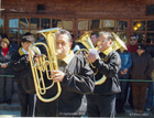 Instrumentos de viento y de contracanto de la banda Esmeralda