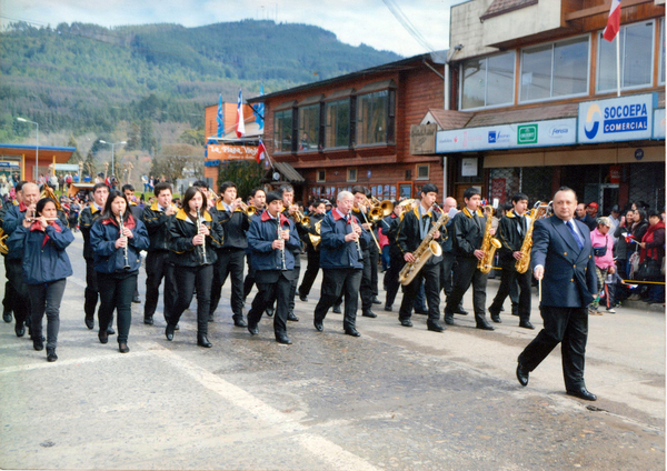 Desfilando como siempre para fiestas patrias