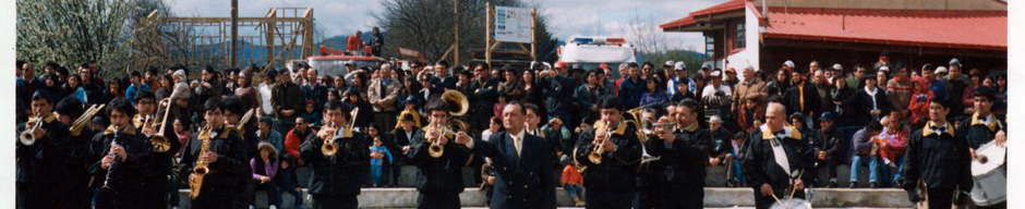 En el Odeón frente al gimnasio
