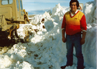 Despeje de nieve en la ruta Cordon Bombalo