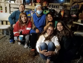 Con la familia