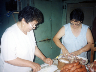 Preparando un curanto