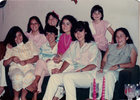 Lida García Quintana con sus sobrinas