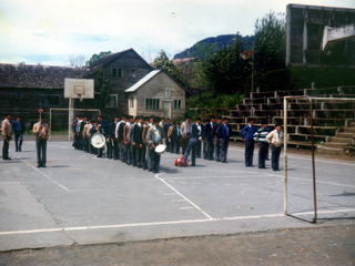 Banda escolar de la Escuela Mixta Superior N°1 de Lago Ranco