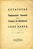Estatutos y Reglamento General del Cuerpo de Bomberos de Lago Ranco