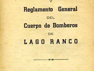 Estatutos y Reglamento General del Cuerpo de Bomberos de Lago Ranco