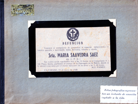 Funeral de María Saavedra Sáez