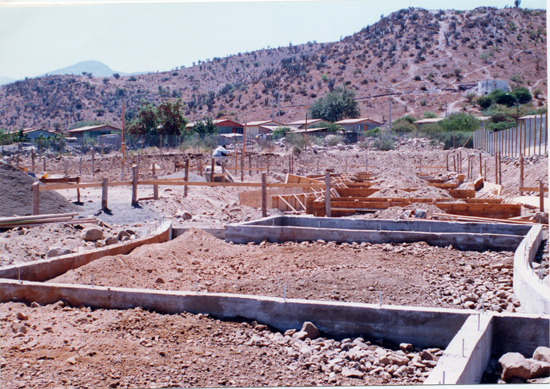Cimientos del colegio La Villa Cimientos del colegio La Villa