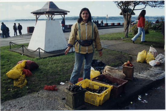 Vendedora en el mercado municipal Vendedora en el mercado municipal