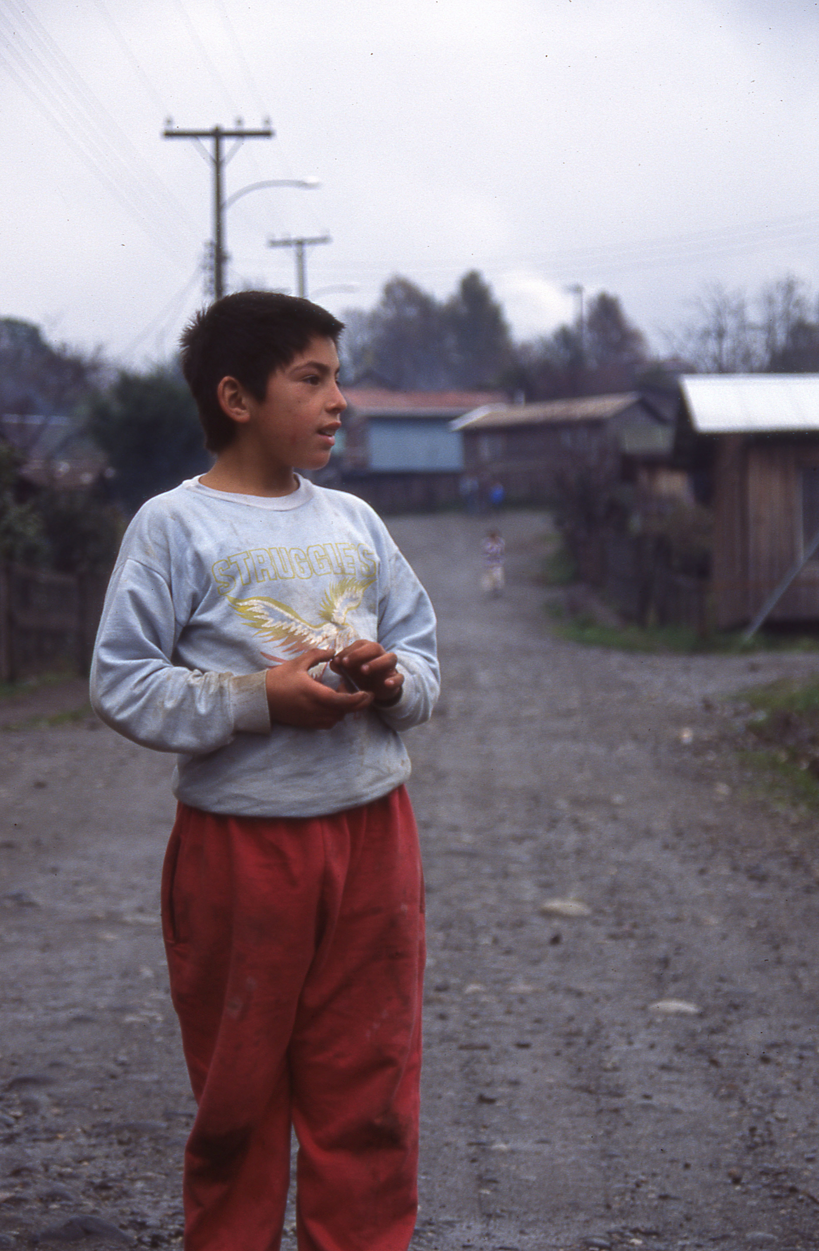 Niño de la población Lolquellén Niño de la población Lolquellén