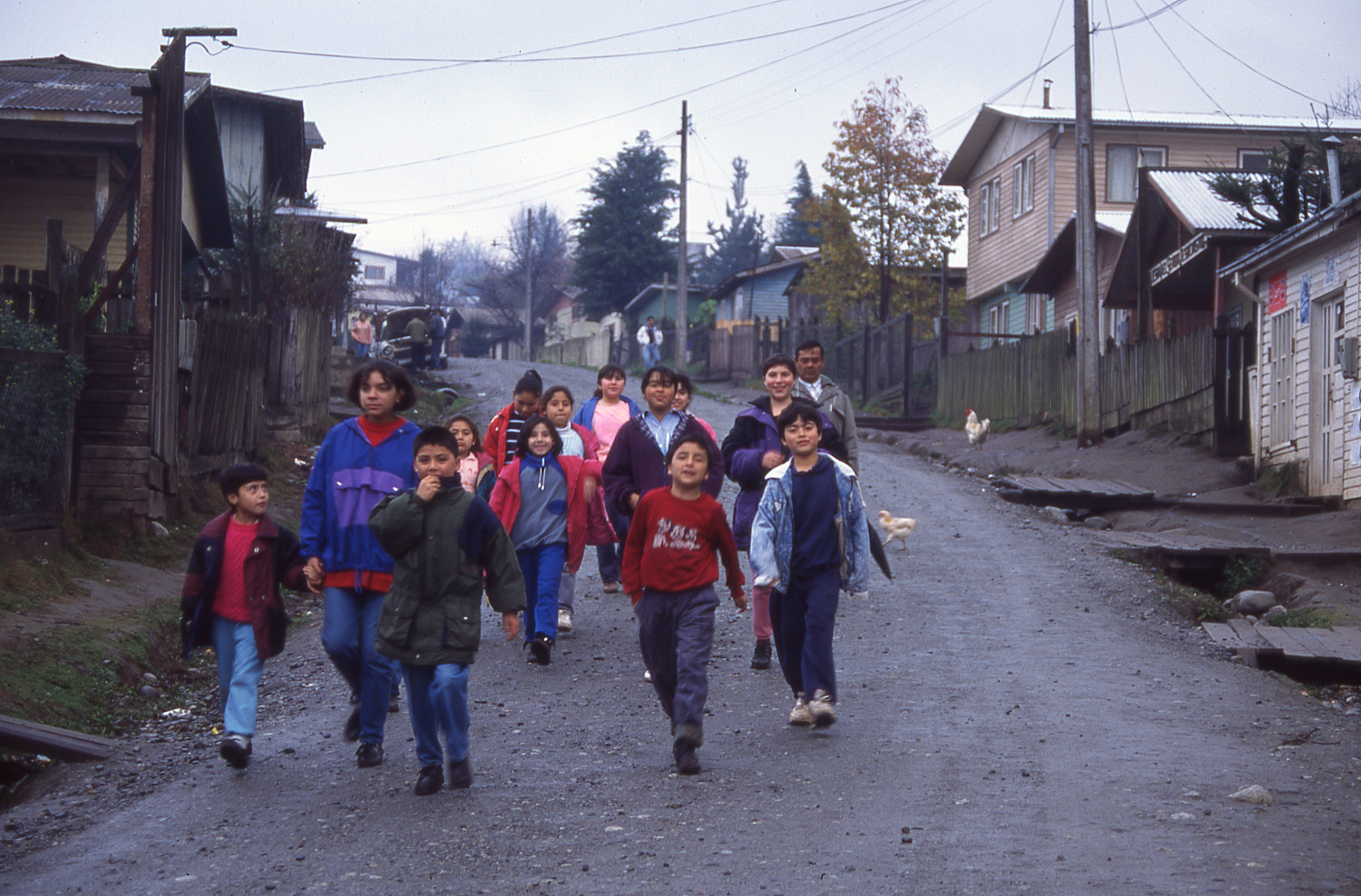 Niños de la población Lolquellén Niños de la población Lolquellén