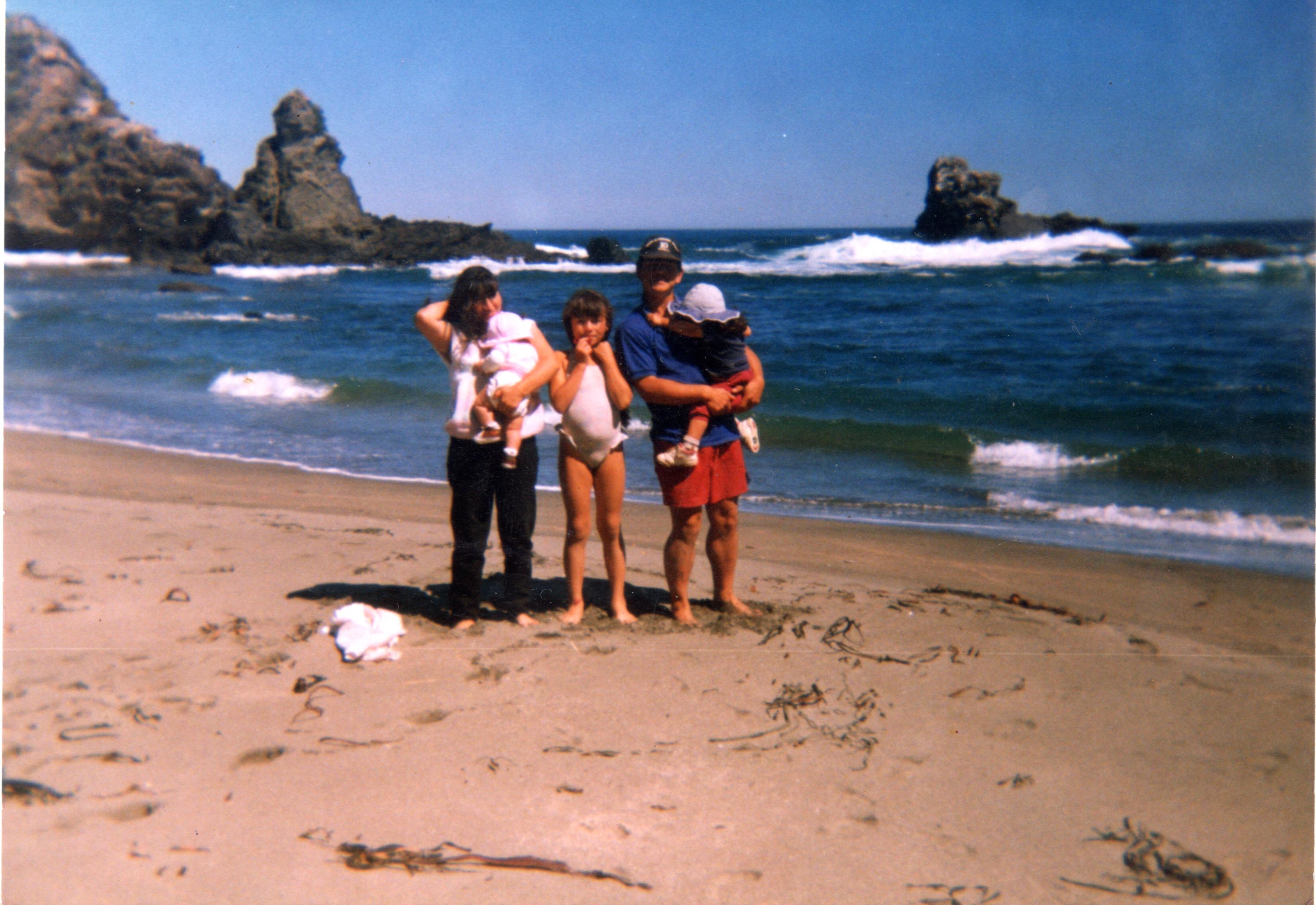 Familia Mancilla Carrillo en la playa Familia Mancilla Carrillo en la playa