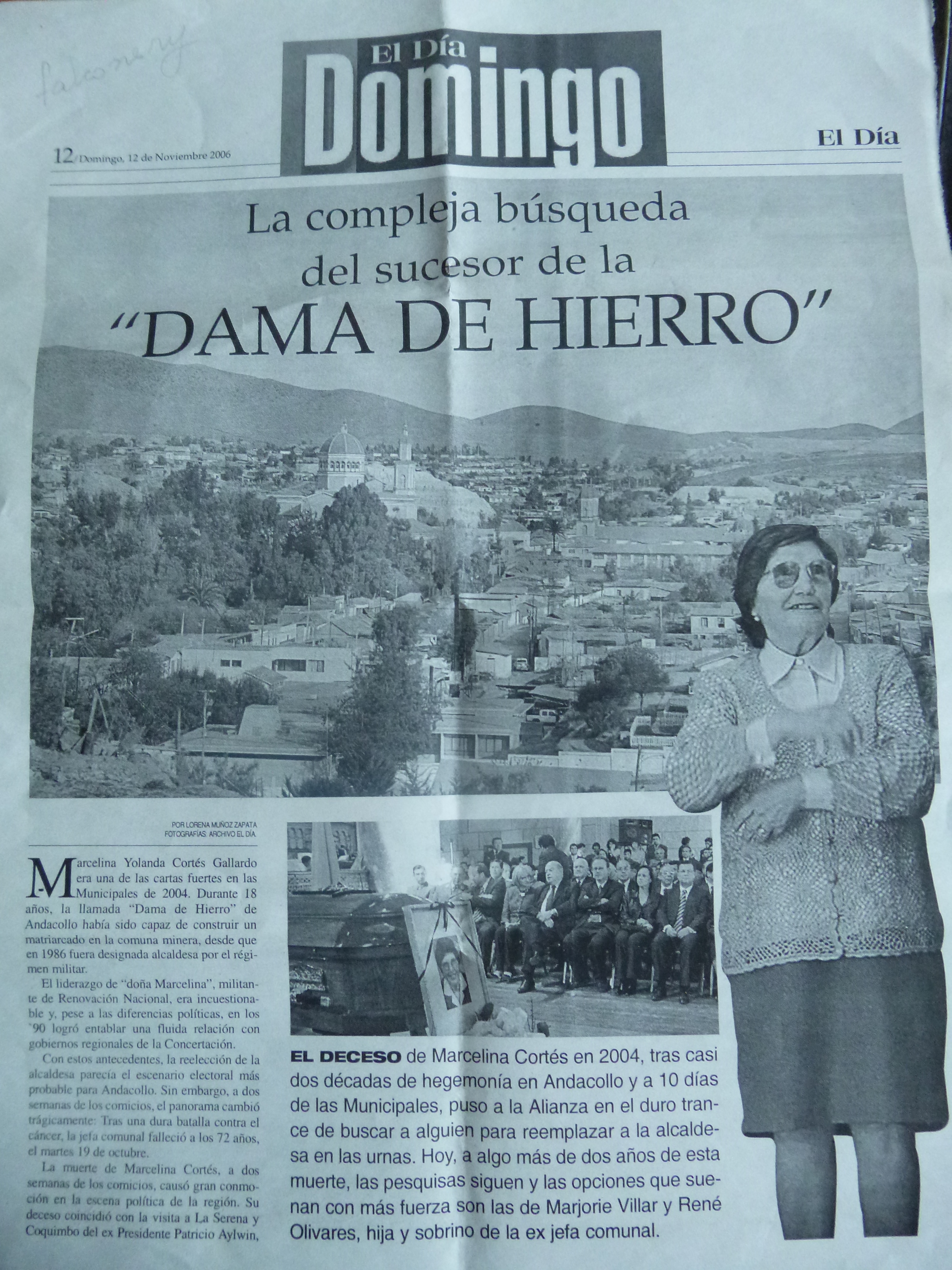 Reportaje del diario "El Día" Reportaje del diario "El Día"