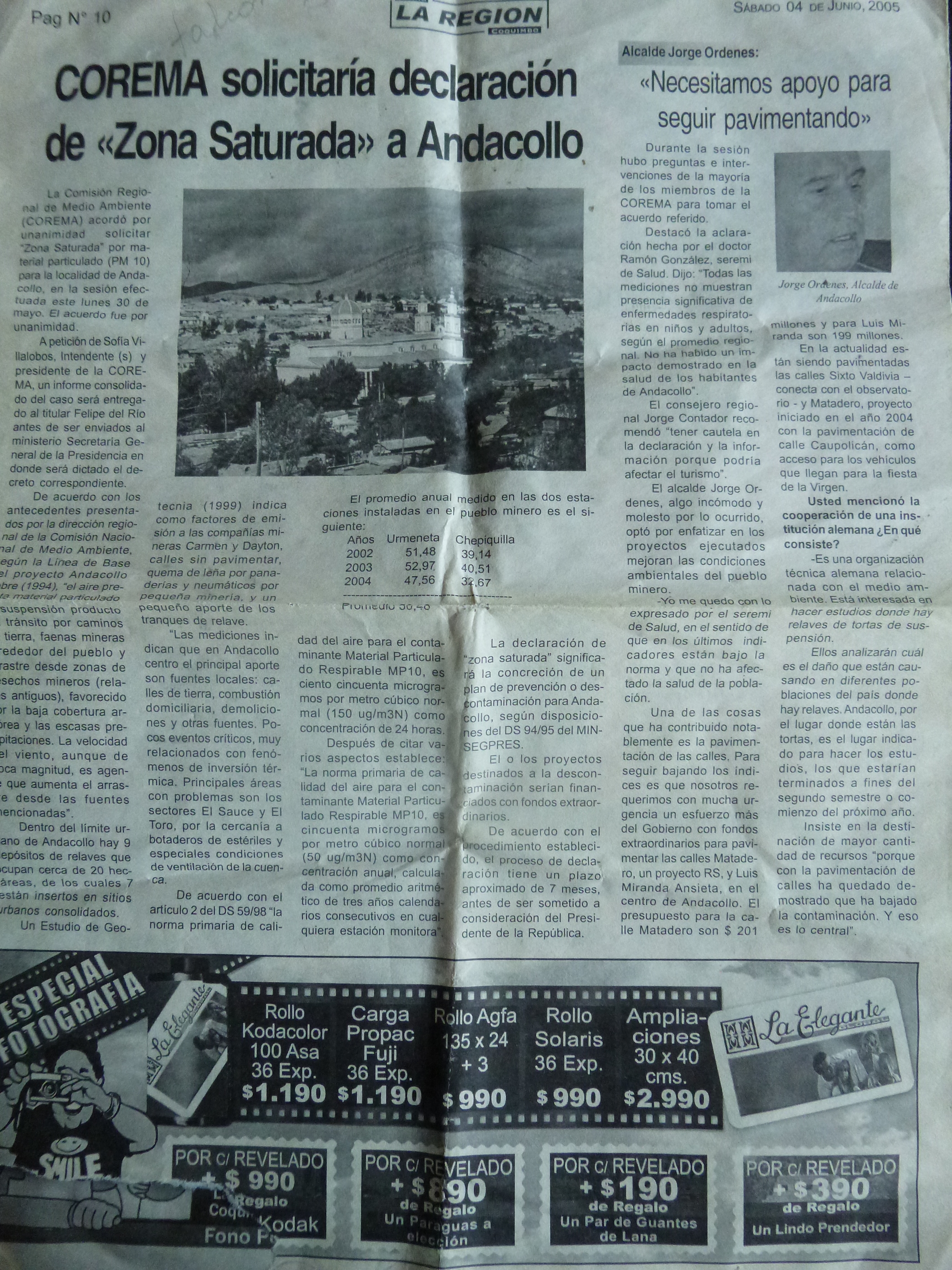 Reportaje del diario "La Región" Reportaje del diario "La Región"