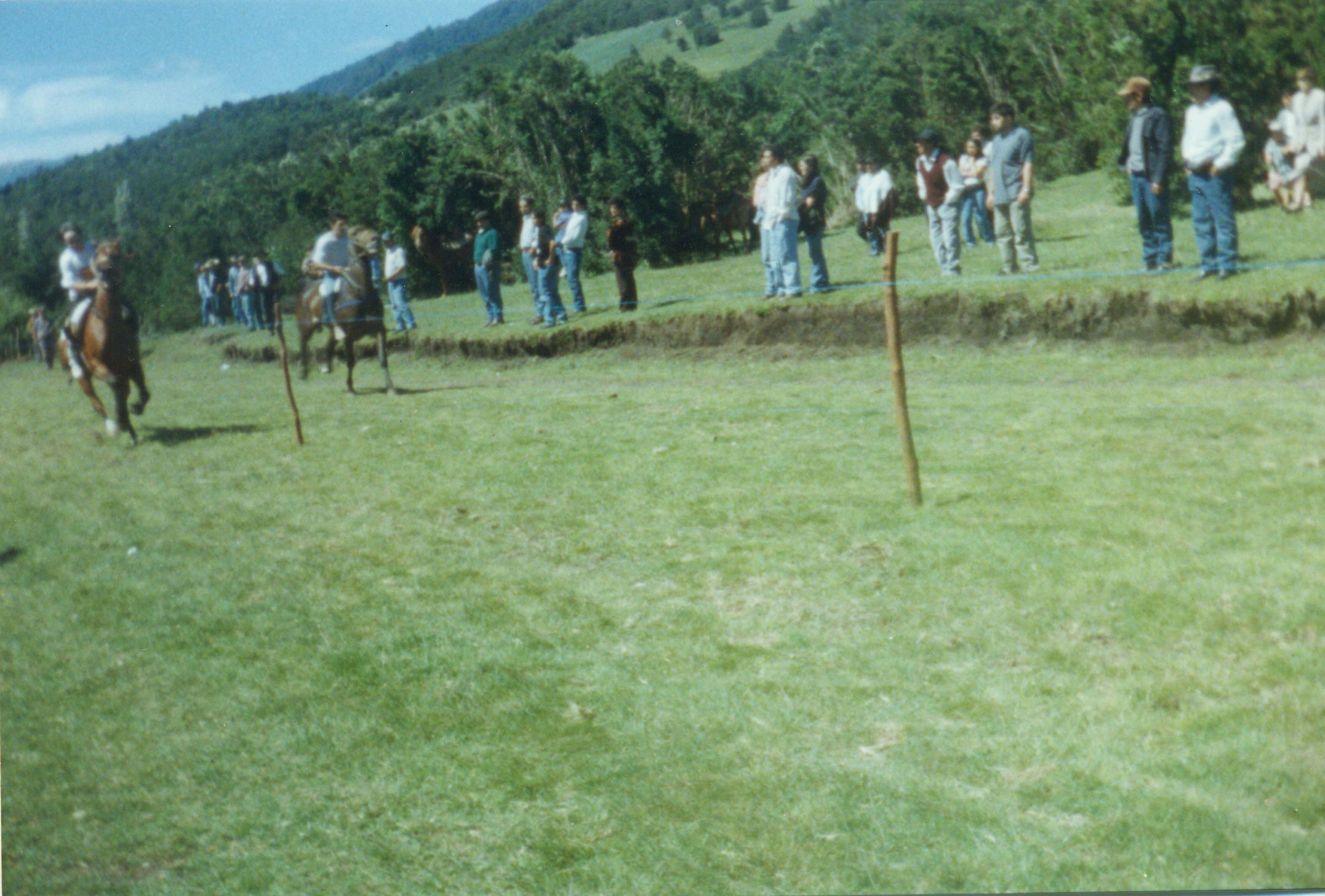 Carreras a la chilena en la cancha de El Bosque Carreras a la chilena en la cancha de El Bosque