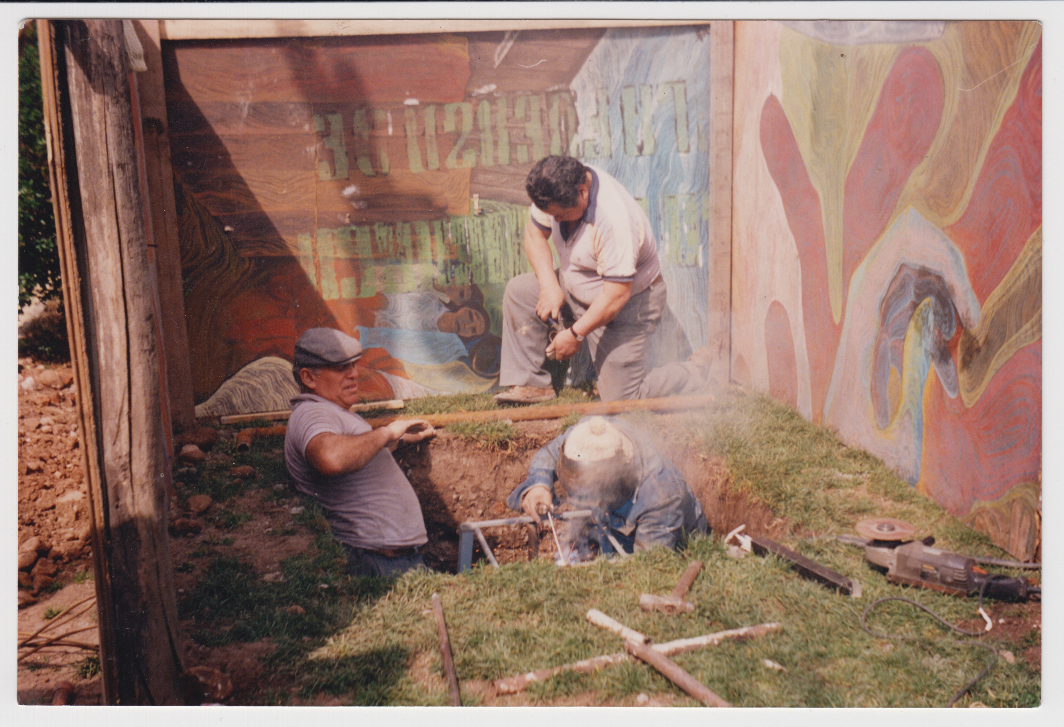 Instalación del monumento de Luis Emilio Recabarren Instalación del monumento de Luis Emilio Recabarren