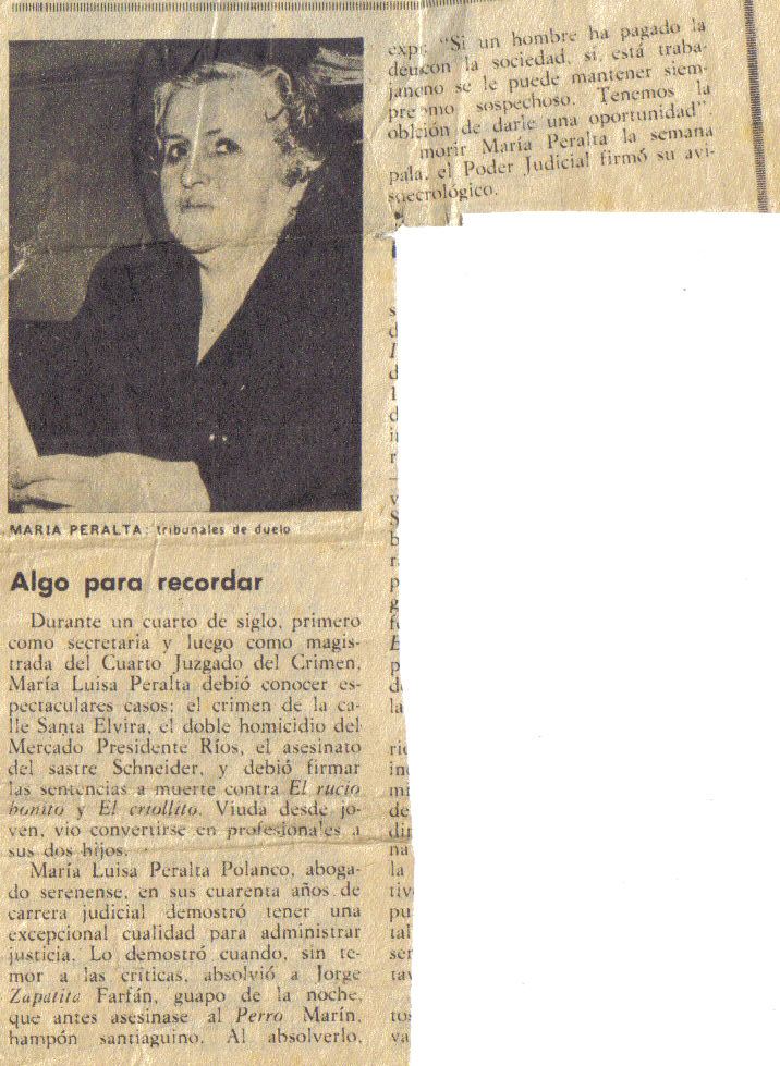 Maria Luisa Peralta Polanco Maria Luisa Peralta Polanco