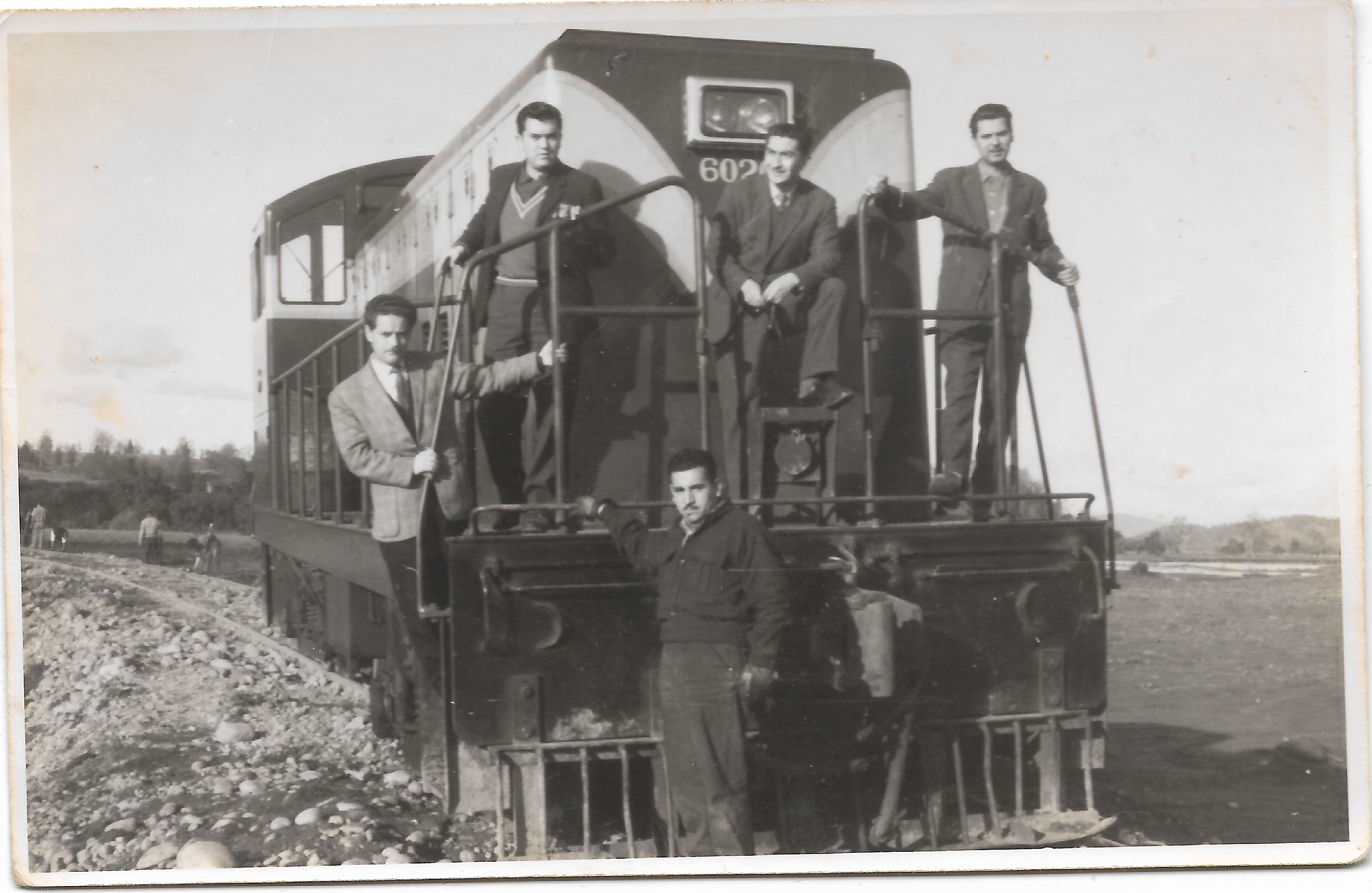 Ferroviarios en la estación La Unión Ferroviarios en la estación La Unión