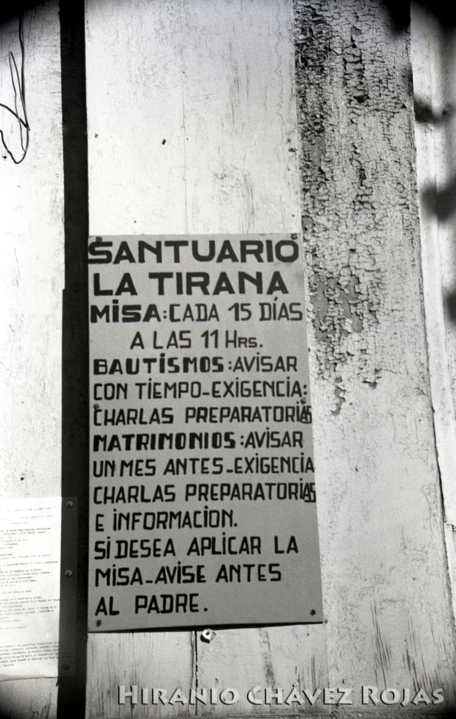 Cartel del templo de La Tirana Cartel del templo de La Tirana