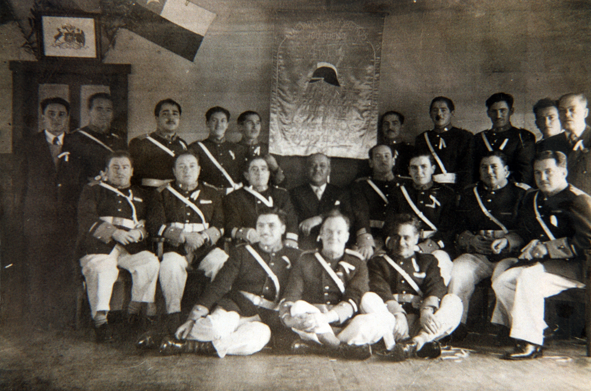 Voluntarios y estandarte Voluntarios y estandarte